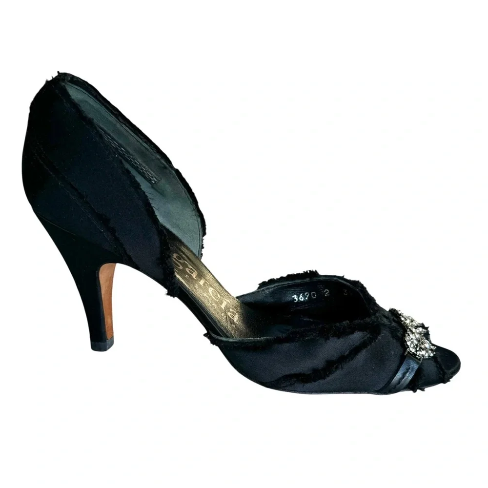 Pedro Garcia Swarovski Crystal Heels D’Orsay Pumps